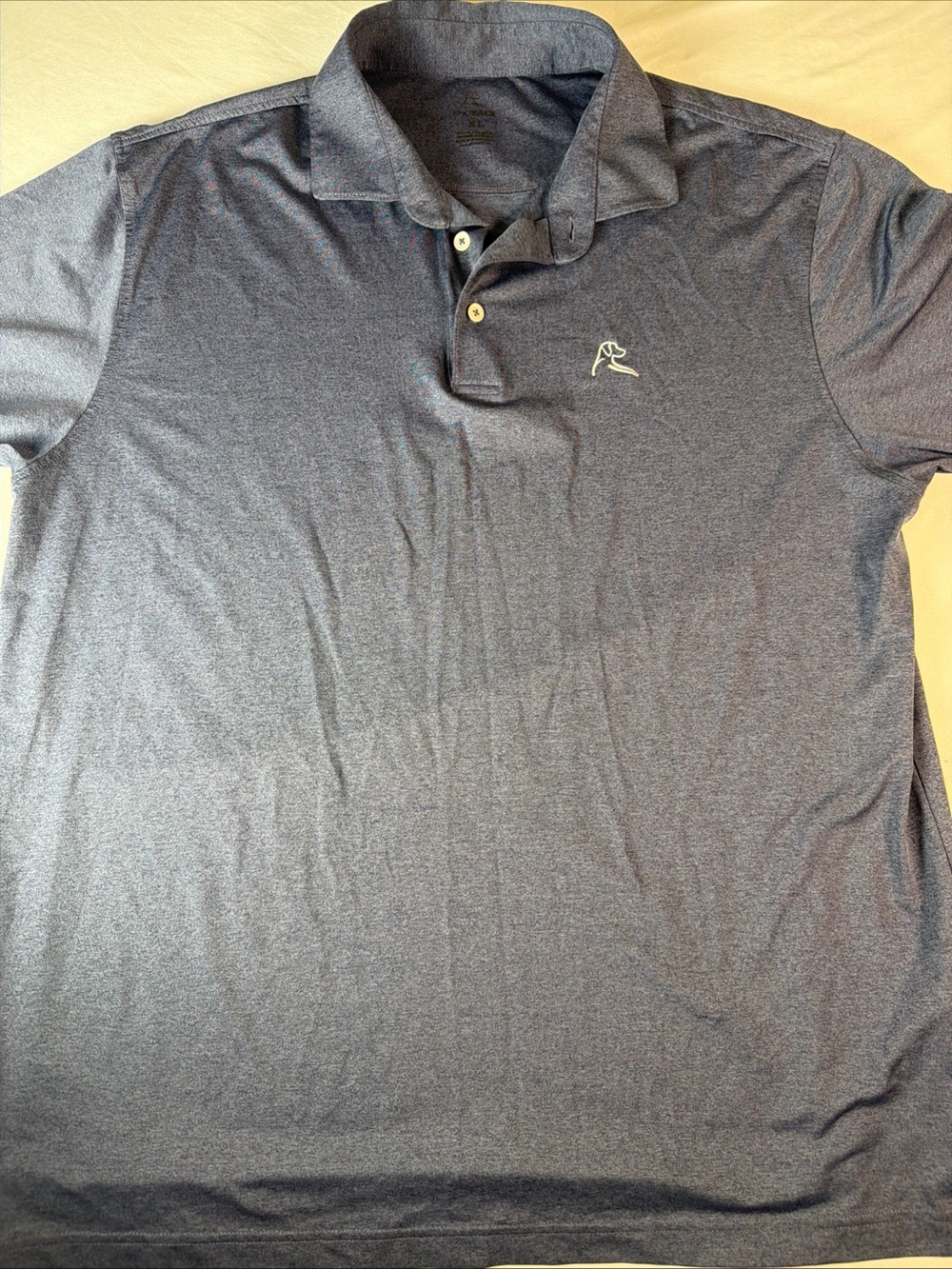 Rhoback Men's Polo in Navy Heather